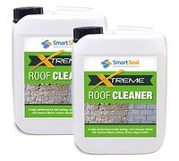 SmartSeal Roof Cleaner Xtreme - 2 x 5L - Powerful Green Growth Remover for Roofs - Rapid & Effective Algae, Lichen & Mould Remover for Use on Concrete, Slate, Clay, Terracotta & Composite Roof Tiles
