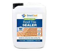 SmartSeal Roof Tile Sealer - 5L - Breathable Clear Roof Sealer. Solvent-Free Clear Sealant that Helps Prevent Moss, Mould, Algae & Lichen Growth on Concrete, Slate & Clay Tiles