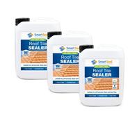 Smartseal Roof Tile Sealer, For Concrete, Slate And Clay Roof Tiles, 10Yr Water Repellent, Protecting Against Moss And Algae, 3X5L