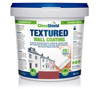 SmartSeal Textured Wall Coating - Waterproof 15yrs+ Breathable & Flexible - 12 Colours - Brick Stone Concrete & Render (Brick Red, 5 Litre)