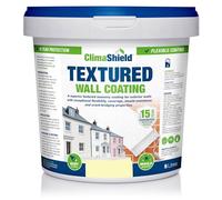 SmartSeal Textured Wall Coating - Waterproof 15yrs+ Breathable & Flexible - 12 Colours - Brick Stone Concrete & Render (Devon Cream, 5 Litre)
