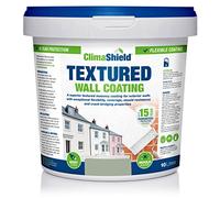 SmartSeal Textured Wall Coating - Waterproof 15yrs+ Breathable & Flexible - 12 Colours - Brick Stone Concrete & Render (Natural Olive, 10 Litre)