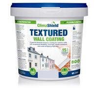 SmartSeal Textured Wall Coating - Waterproof 15yrs+ Breathable & Flexible - 12 Colours - Brick Stone Concrete & Render (Frosted Blue, 10 Litre)