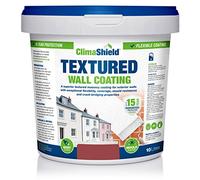 SmartSeal Textured Wall Coating - Waterproof 15yrs+ Breathable & Flexible - 12 Colours - Brick Stone Concrete & Render (Brick Red, 10 Litre)