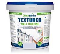 SmartSeal Textured Wall Coating - Waterproof 15yrs+ Breathable & Flexible - 12 Colours - Brick Stone Concrete & Render (Frosted Blue, 5 Litre)