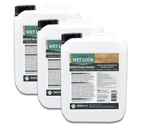 SmartSeal's Natural Stone Sealer - 'Wet Look' Finish for Sandstone, Limestone & Slate - Professional Grade, Easy To Apply Patio Sealer (3 x 5L)