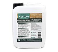 SmartSeal's Natural Stone Sealer - 'Wet Look' Finish - Professional Grade, Easy to Apply for Sandstone, Limestone & Slate. Durable Gloss Patio Sealer (5 Litres)