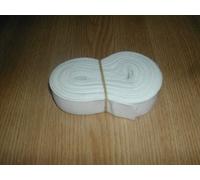 SmartSF 1" 25mm White Woven Flat Elastic x 5 Metres Craft Sewing