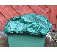 SmartSF Recycling Box Cover - Green, Solid, Waterproof, Modern, Polyester Blend, Machine Wash, Air Dry, Outdoor Waste Management Box Protection