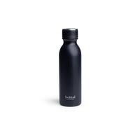Smartshake Bohtal Double Insulated Black Water Bottle - 600ml Stainless Steel Metal Water Bottle for Hot and Cold Drinks BPA-Free Black Thermal Vacuum Metal Drinking Flask