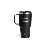 Smartshake Bohtal Nomad Tumbler with Superman Logo, 900ml / 30 oz, Keeps Drinks Hot for 4 Hours & Cold for 8 Hours, Double-Wall Vacuum, Fits Cupholders, Portable Tumbler (Batman)