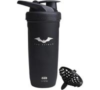 Smartshake Justice League Reforce Batman Shaker Bottle 900ml, DC Comics Stainless Steel Water Bottle, Batman Gifts for Men