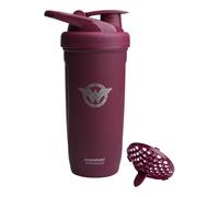 Smartshake Justice League Reforce Shaker Bottle 900ml, DC Comics Stainless Steel Protein Shaker Water Bottle, Leakproof Water Shaker Cup, Supplement Shaker for Sport & Gym, BPA-Free, Wonder Woman