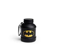 Smartshake Justice League Whey2Go Batman Protein Powder Storage Container 50g - BPA Free Shaker Bottle Funnel for Whey Protein Powder + Protein Shakes 110ml, DC Comics Batman Gifts for Men