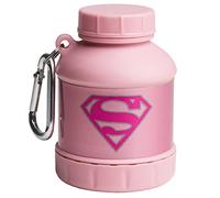 Smartshake Justice League Whey2Go Supergirl Protein Powder Storage Container 50g - BPA Free Shaker Bottle Funnel for Whey Protein Powder + Protein Shakes 110ml, DC Comics Supergirl Gifts for Women
