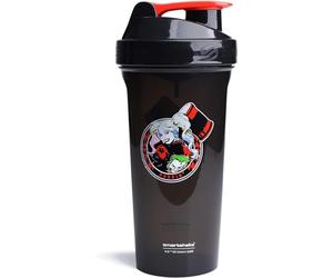 Smartshake Lite Justice League Protein Shaker Bottle 800ml - DC Comics Harley Quinn Water Bottle, Leakproof BPA Free Gym Shaker Bottle for Protein Shakes And Protein Powder, Harley Quinn for Men