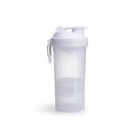 SmartShake Protein Shaker Original2GO + Container 600 ml (Pure White) – BPA free