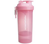 Smartshake Original 2GO One Protein Shaker Bottle 800 ml | Leakproof Gym Shaker Drink Bottle for Protein Shakes | BPA Free Protein Powder Shaker Cup for Men & Women | Light Pink