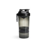 Smartshake Original 2Go Shaker Cup 600 ml Capacity with Storage - Protein Shake Bottles Gift Shaker Cup, Leakproof & Durable Shaker for Protein Shakes, BPA & DEHP Free, Gun Smoke Black