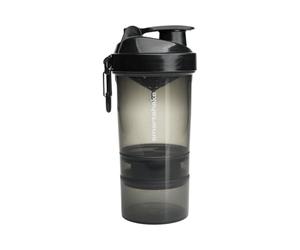 Smartshake Original2Go Polypropylen Shaker Cup, 600 ml Capacity, Gun Smoke Black