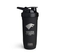 Smartshake Reforce Stainless Steel Game Of Thrones Winter Is Coming Shaker Bottle (900 ML /30oz) | Lightweight Resistance Sports Shaker Bottle with a Soft Lid | Leakproof, BPA Free & DEHP Free