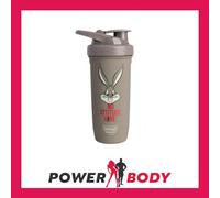 Smartshake Looney Tunes Reforce Stainless Steel Protein Shaker Bottle 900 ml | 30 oz - Leakproof Screw-on Lid - BPA Free - Unisex - Non Insulated - Bugs Bunny Logo