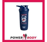 Smartshake Looney Tunes Reforce Stainless Steel Protein Shaker Bottle 900 ml | 30 oz - Leakproof Screw-on Lid - BPA Free - Unisex - Non Insulated - Tasmanian Devil Logo