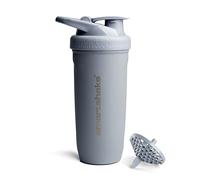 Smartshake Reforce Stainless Steel Protein Shaker Bottle 900 ml | 30 oz - Leakproof Screw-on Lid - BPA Free - Unisex - Gray