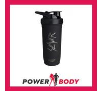 Smartshake Rockband Reforce Stainless Steel Protein Shaker Bottle 900 ml | 30 oz - Leakproof Screw-on Lid - BPA Free - Non Insulated - Unisex (Slayer, Scratchy Logo)