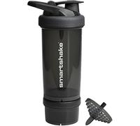 Smartshake Revie Protein Shaker Bottle 750 ml | Leakproof Gym Shaker Drink Bottle for Protein Shakes | BPA Free Protein Powder Shaker Cup for Men & Women | Black