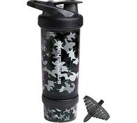 Smartshake Revie Protein Shaker Bottle 750 ml | Leakproof Gym Shaker Drink Bottle for Protein Shakes | BPA Free Protein Powder Shaker Cup for Men & Women | Camo Black