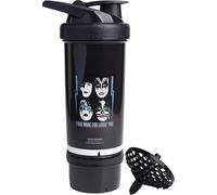 Smartshake Revive KISS Protein Shaker Bottle with Storage - 750ml Protein Shake Bottles KISS Merchandise Gift Shaker Cup, Guitar Gifts for Men, Rock Band Collection