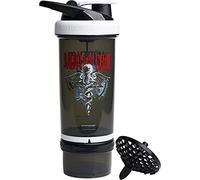 Smartshake Revive Motley Crue Protein Shake Bottles 750ml - Protein Shaker Bottle with Storage Compartment - Shaker Cups for Protein Shakes + Powder, Rock Band Collection