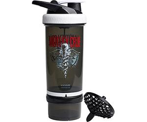 Smartshake Revive Motley Crue Protein Shake Bottles 750ml - Protein Shaker Bottle with Storage Compartment - Shaker Cups for Protein Shakes + Powder, Rock Band Collection