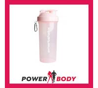 Smartshake Lite Protein Shaker Bottle 1000ml | Leakproof Gym Shaker Drink Bottle for Protein Shakes | Clear PP Water Bottle, BPA & DEHP Free Protein Powder Shaker Cup for Men & Women, Cotton Pink