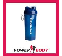 SmartShake Lite Protein Shaker Bottle 1000ml | Leakproof Gym Shaker Drink Bottle for Protein Shakes | Clear Polypropylene Water Bottle, BPA Free Protein Powder Shaker Cup for Men & Women, Navy Blue