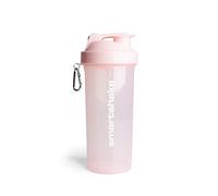 Smartshake Lite Protein Shaker Bottle 1000ml | Leakproof Gym Shaker Drink Bottle for Protein Shakes | Clear PP Water Bottle, BPA & DEHP Free Protein Powder Shaker Cup for Men & Women, Cotton Pink