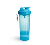 Smartshake Slim Protein Shaker Bottle With Storage 400ml to 500ml Leakproof BPA Free Small Protein Shake Bottles Smart Shaker Cup for Women + Men Pure White
