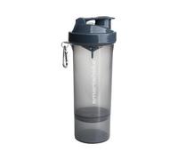 Smartshake Slim Protein Shaker Bottle 500 ml | Leakproof Gym Shaker Drink Bottle for Protein Shakes | BPA Free Protein Powder Shaker Cup for Men & Women | Stormy Grey