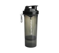 SmartShake Protein Shaker Bottle Slim Series 500 ml Gunsmoke Black