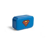 Smartshake Superman Pill Box Organizer (Pack of 2) - Portable Size, BPA Free & Phthalate Free - Medicine Storage Box for Daily Use - 7-Day Pill case for Travel, Vitamin, and Supplement (Superman)