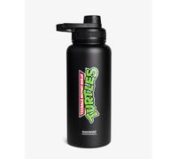 Smartshake TMNT Classic Logo 960ml/32 oz Insulated Water Bottle, Leak Proof Water Bottle, Keep Drinks Hot for 6 Hours, Cold for 12 Hours, BPA-Free - Black