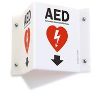 SmartSign "AED" Projecting Sign | 5" x 6" Acrylic