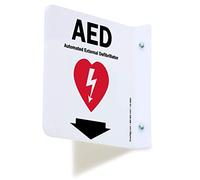 SmartSign "AED" Projecting Sign | 6" x 6" Acrylic
