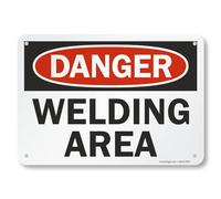 SmartSign"Danger Safety - Welding Area" Sign | 7" x 10" Aluminum