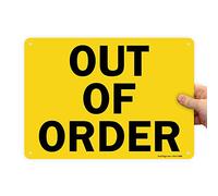 SmartSign "Out of Order" Sign | 10" x 14" Plastic
