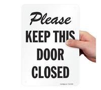 SmartSign "Please Keep This Door Closed" Sign | 7" x 10" Plastic