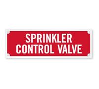 SmartSign"Sprinkler Control Valve" Tag | 2" x 6" 3M Engineer Grade Reflective