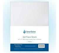 SmartSolve - IT118942 2pt Water-Soluble Translucent Paper, 8.5" x 11", White (Pack of 25)