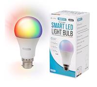 SMARTSPEC Smart Bulb, Smart WiFi LED Light. Works with Amazon Alexa, Google Home, Apple Home. Colour Changeable. Multicolour Smart Light Bulb NUUK-A60 ACK Matter B22.